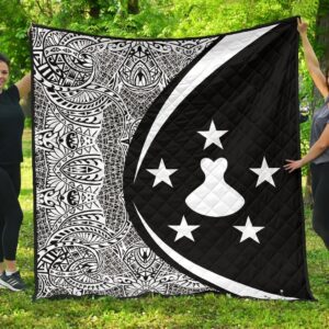Austral Islands Flag Polynesian Premium Quilt  Circle Style  J2  Quilt